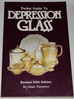 POCKET GUIDE TO DEPRESSION GLASS Gene Florence book  