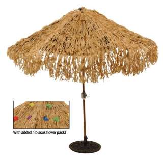 Hawaiian Thatched Umbrella Cover Natural Nylon  