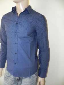 New Armani Exchange AX Mens Slim/Muscle Fit Button Front Shirt  