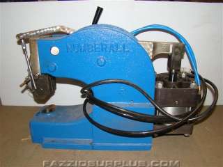 Numberall Air Operated Benchtop Press, 131A  