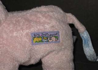 Baby GUND PINK Jungle ELEPHANT Plush Toy Rattle 58087 Stuffed Animal 