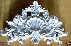 Engel Ornament Rocaille Barock Sopraporte Wappen W10  