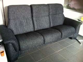 Stressless Sofa 3 Sitzer, verstellbar, 2 Monate alt, Stoff schwar in 