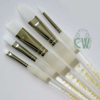 Royal Soft Grip Taklon Brushes.Acrylic Watercolour Oil  
