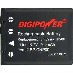  Digipower BP CNP80 Replacement Li Ion Battery for Casio NP 