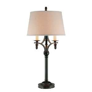  Lite Source LS 20964 Royale Table Lamp, Dark Bronze with 