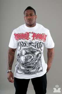 Hip Hop Big & Tall Money Power White/Red T Shirt  