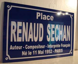   PLAQUE de Rue RENAUD SECHAN