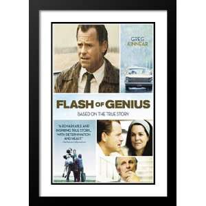Flash of Genius 20x26 Framed and Double Matted Movie Poster   Style B 