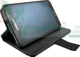 Custodia NERA in pelle per Samsung Galaxy Note stand up BOOKLET 