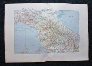 1881 MARGA Mappa Militare Italia Centrale Toscana Roma  