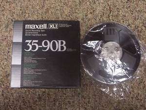 Maxell XLI 35 90B(N) Blank Tested Reel to Reel Tape  