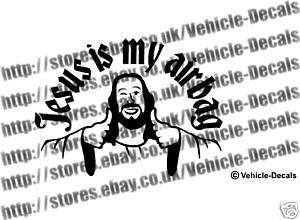 Funny Engine Sticker on Jesus Is My Airbag Sticker Vw Golf Camper Beetle Funny   Ebay