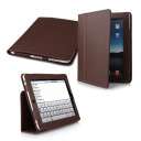   Protective PU Leather Carry Case + Movie Stand for Apple iPad (Brown