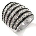 Real Collectibles by Adrienne® Art Deco Black and White Pavé 