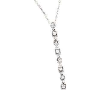  14K White Gold Diamond Necklace 
