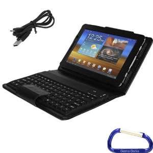 Gizmo Dorks Faux Leather Case with Wireless Bluetooth Keyboard (Black 
