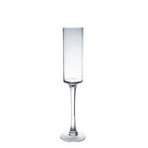  Hurricane Candle Holder, Vases, H 20, Open D 3.5, Clear 
