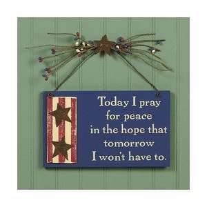 PRAY FOR PEACE SIGN (3 PIECES): Toys & Games