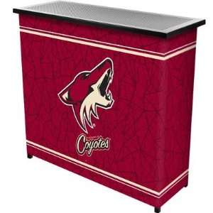  NHL 2 Shelf Portable Bar with Case Team Phoenix Coyotes 