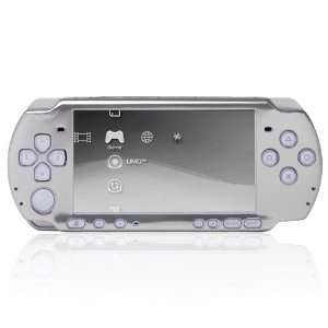   Silver Aluminum Ultra Slim Case Cover For Sony PSP 3000 Video Games