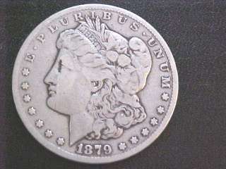1879 CC Morgan Silver Dollarfully original key dateFine/VF 