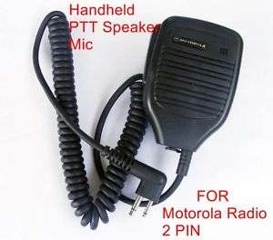 Handheld PTT Speaker Mic FOR Motorola Radio 2 PIN  