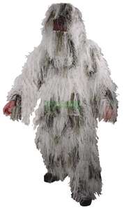 Ghillie Suit XL/2XL Snow Camouflage 4pc Complete Suit Voodoo Tactical 