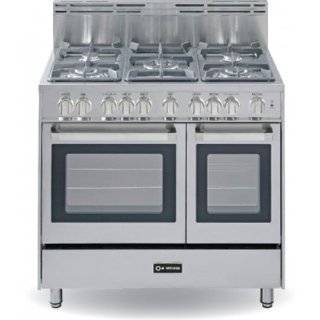 Verona VEFSGG365DSS 36 Inch Double Oven Gas Range, Stainless Steel by 