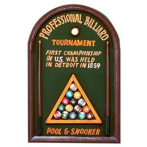  Professional Billiard Gameroom Sign