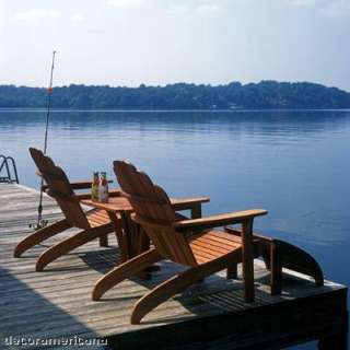 All Weather Brazilian Cherry Adirondack Chair and Footrest Sets