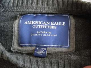 Mens Size XL American Eagle Outfitters Crew Neck Sweater Charcoal 