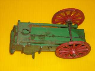 Antique Cast Iron Toy Wagon Cart Stage Coach w/2 Horses  