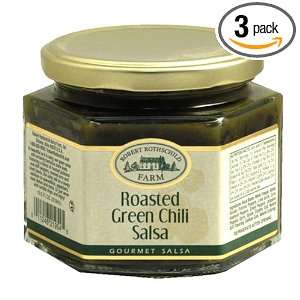 Robert Rothschild Farm Roasted Green Chili Salsa, 10.5 Ounce Bottle 
