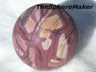 Siaz 4 INDIAN PAINT ROCK SPHERE NATURAL STONE ART DEATH VALLEY 