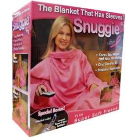 NEW AS SEEN ON TV SNUGGIE BLANKET ADULT SIZE PINK  