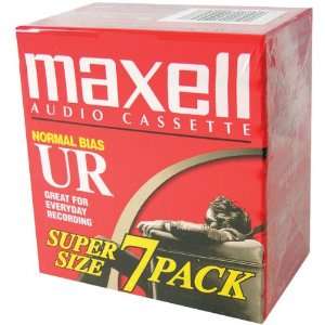    Maxell UR 90 Blank Audio Cassette Tape, 7 Pack Electronics