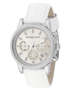 jewelry watches michael kors watch women s chronograph white leather 
