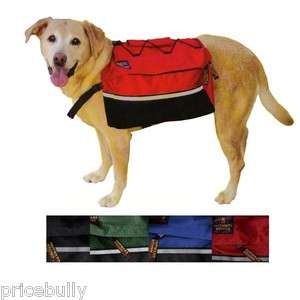Deluxe Saddle Bags Dog Backpacks for Hiking or Camping Choice of Sizes 