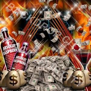  10x10 Flamed Hip Hop Background Backdrop  to 