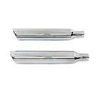   Eagle Type Pair of Side Slash Mufflers w/ Removable Baffles for Harley