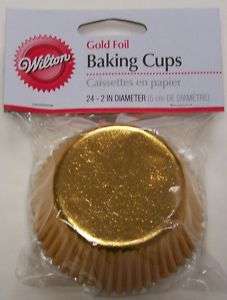 Wilton Gold Foil Standard Baking Cups 24 piece  