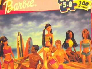 RARE BARBIE AND FRIENDS AT THE BEACH 100 PIECE PUZZLE NIB NOT IN 