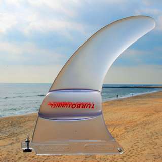 Turbo Tunnel Fin Clear 9.5 Longboard Surfboard Surf  