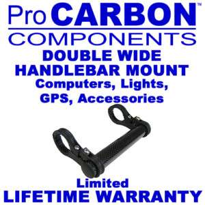 Double Wide Bicycle/bike Computer GPS Accessory Mount  