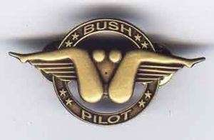 BUSH PILOT wings patch pin biker USAF Alaska NOS NR  