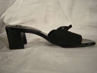 ANNE KLEIN Black Slides Shoes Size 8.5  