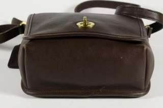 Coach Brown Leather Cross Body Messenger Shoulder Bag Handbag Purse 