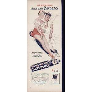    Shave with Barbasol  1946 BARBASOL Shaving Cream Ad, A5138