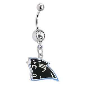    Carolina Panthers NFL Logo Belly Navel Ring 